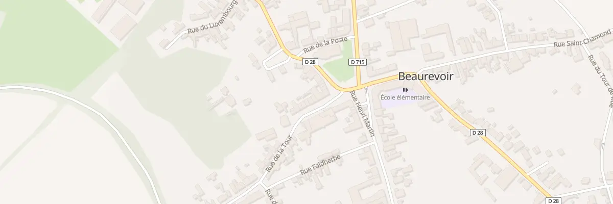 Plan du 8 Rue de la Tour à Beaurevoir