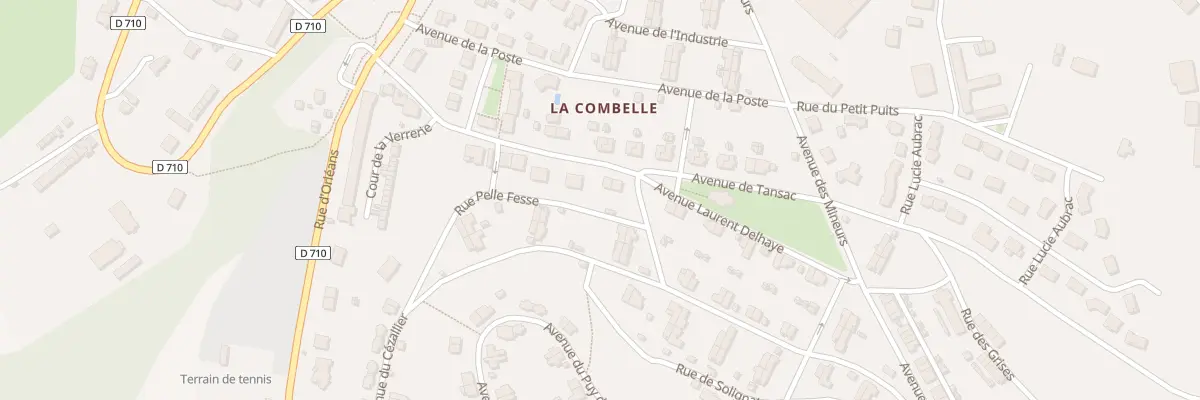 Plan du 16 Av Laurent Delhaye (Combelle) à Auzat-la-Combelle