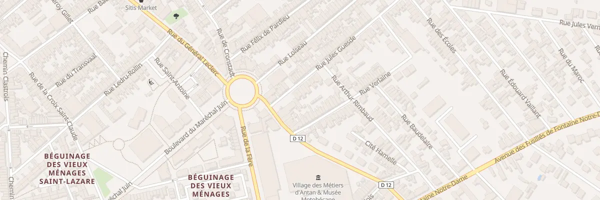 Plan du 10 Rue Jules Guesde à Saint-Quentin