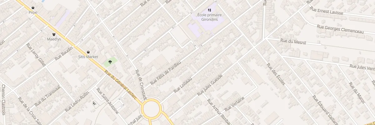 Plan du 40 Rue Félix de Pardieu à Saint-Quentin