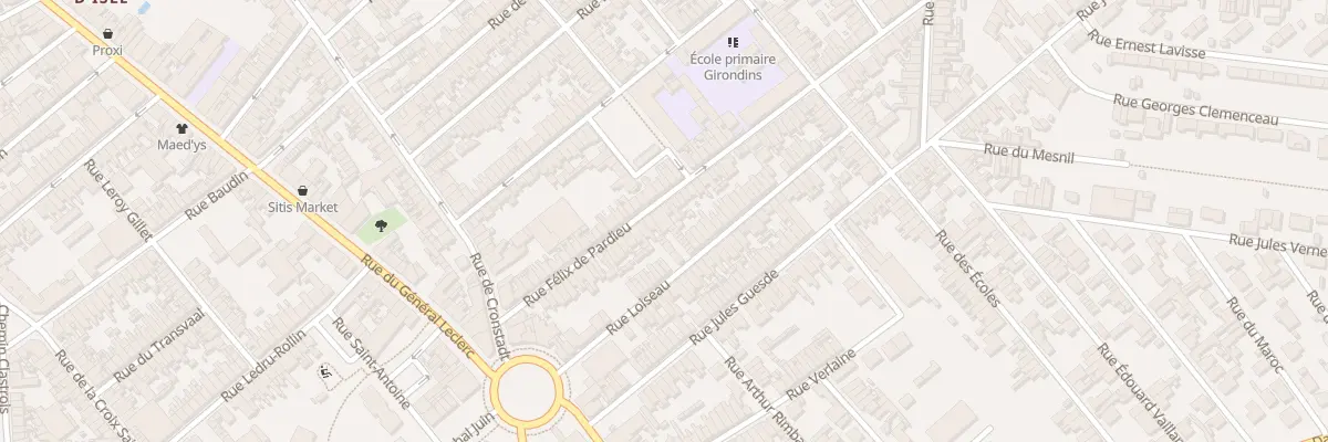 Plan du 42 Rue Félix de Pardieu à Saint-Quentin