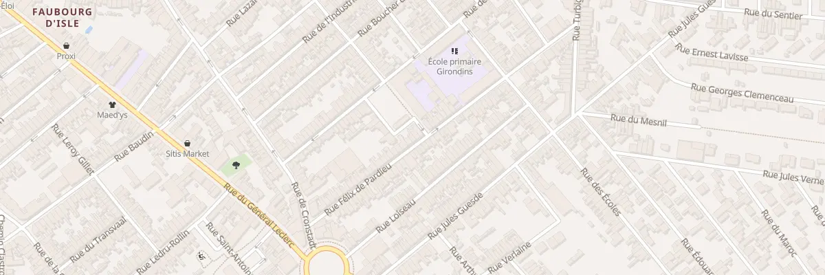 Plan du 55 Rue Félix de Pardieu à Saint-Quentin
