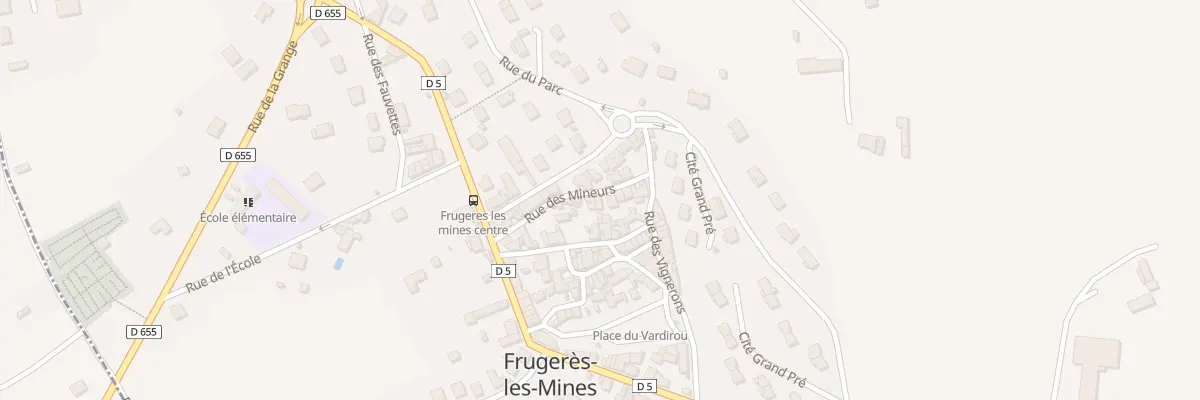 Plan du 12 Rue des Mineurs à Frugerès-les-Mines