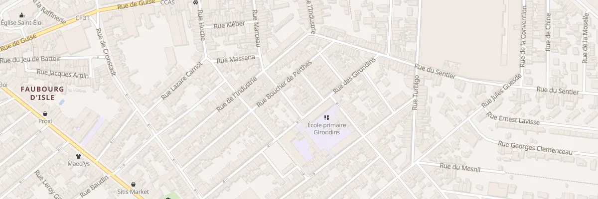 Plan du 11 Rue Viala à Saint-Quentin