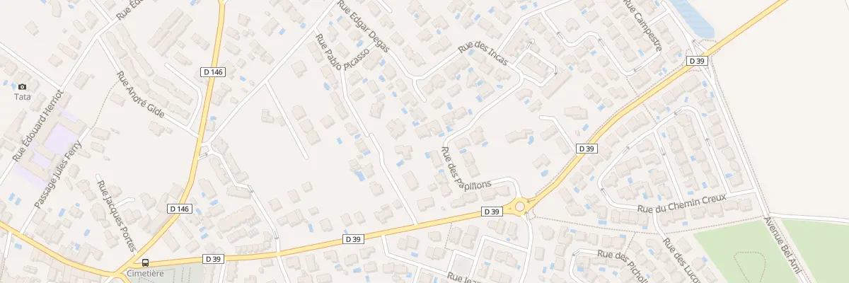 Plan du 15 Rue des Papillons à Servian