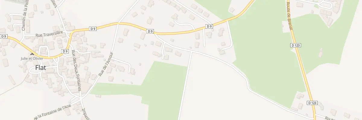Plan du 5073 Les Combettes à Aulhat-Flat