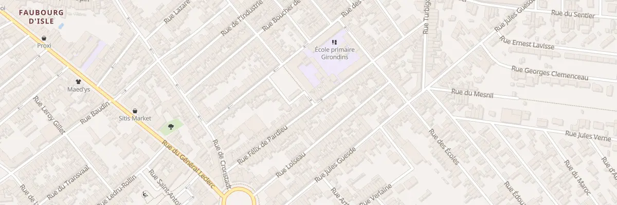 Plan du 59 Rue Félix de Pardieu à Saint-Quentin
