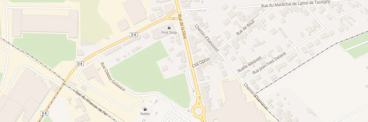 Plan du 102 Rue de la Fère à Saint-Quentin