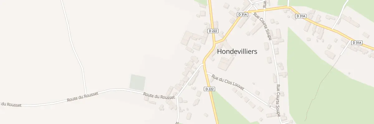 Plan du 3 Rue de la Fontaine St-Loup à Hondevilliers