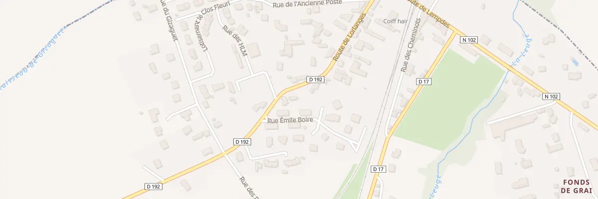 Plan du 25 Rte de Lorlanges à Saint-Hostien