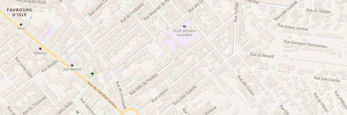 Plan du 61 Rue Félix de Pardieu à Saint-Quentin
