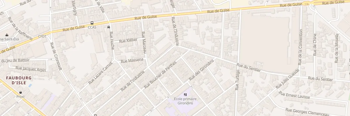Plan du 75 Rue Boucher de Perthes à Saint-Quentin