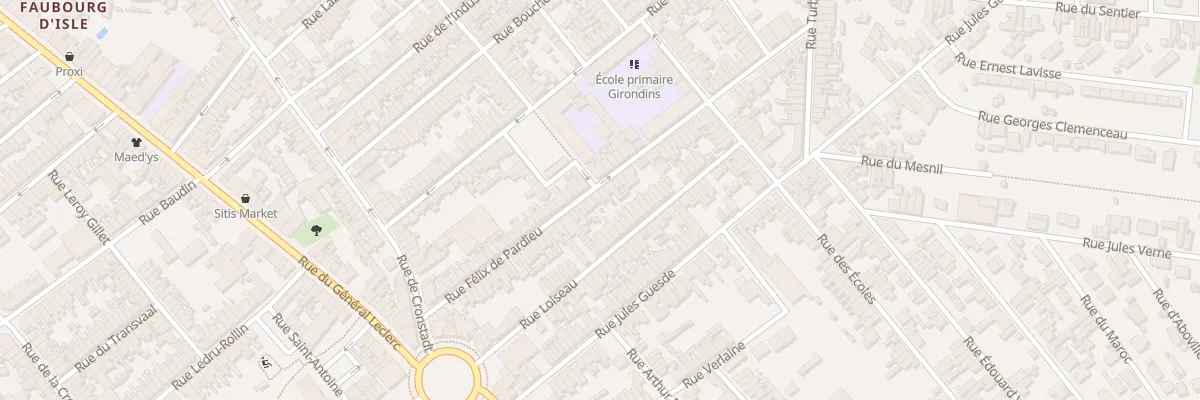 Plan du 56 Rue Félix de Pardieu à Saint-Quentin