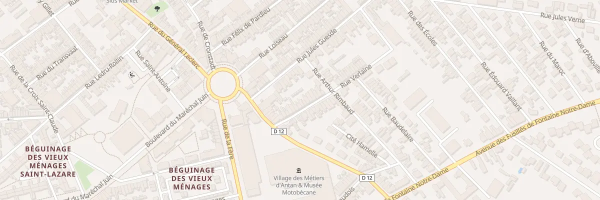 Plan du 15 Rue Verlaine à Saint-Quentin