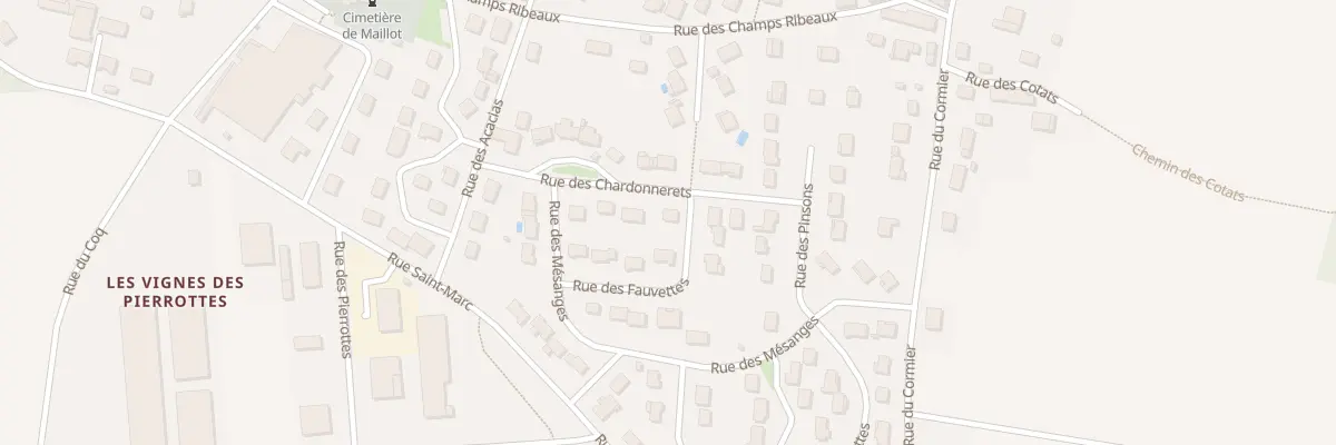 Plan du 1 Rue des Chardonnerets à Maillot