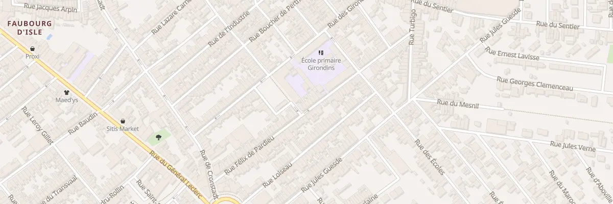Plan du 65 Rue Félix de Pardieu à Saint-Quentin