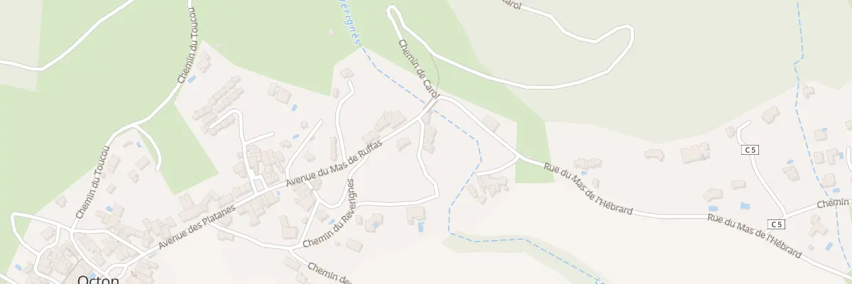 Plan du 4 Rue du Ruffas Bas à Octon