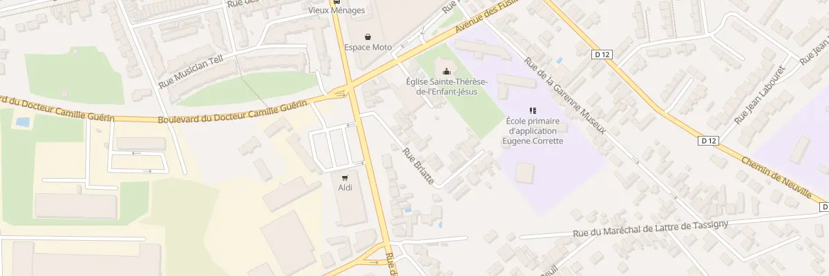 Plan du 12 Rue Briatte à Saint-Quentin
