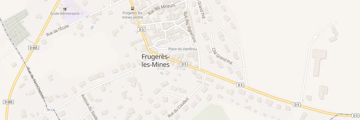 Plan du 12 Rue du Vingt Mai 1952 à Frugerès-les-Mines