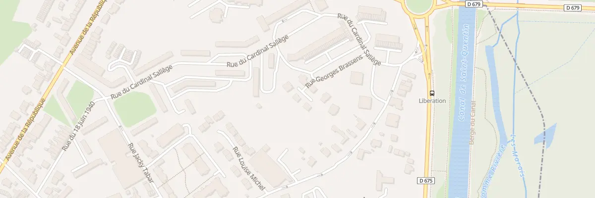 Plan du 9 Rue Georges Brassens à Saint-Quentin