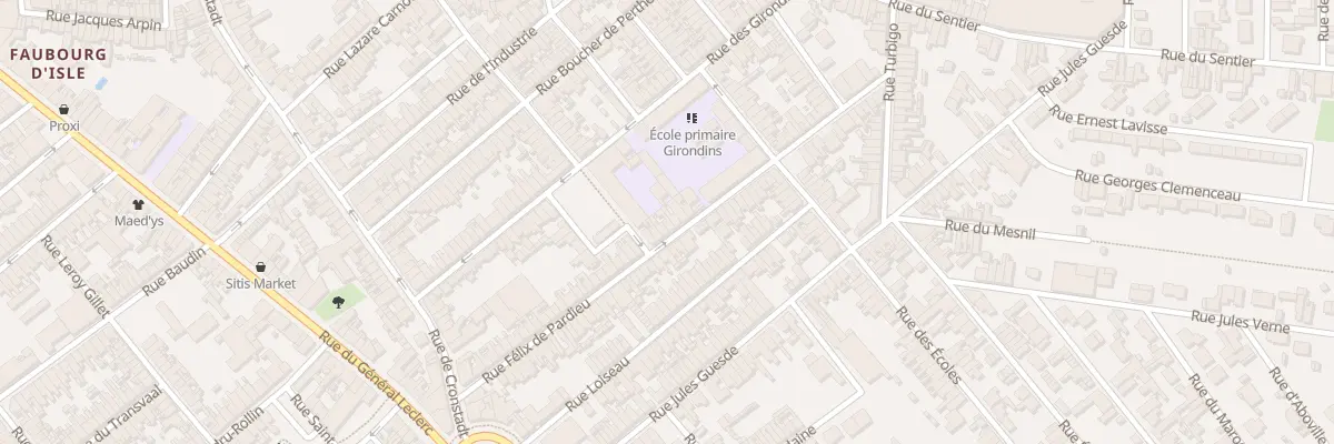 Plan du 67 Rue Félix de Pardieu à Saint-Quentin
