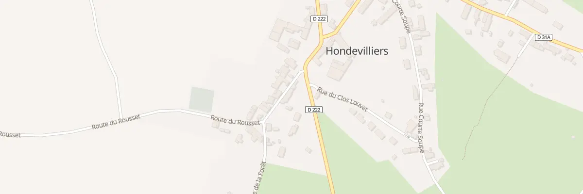Plan du 4 Rue de la Fontaine St-Loup à Hondevilliers