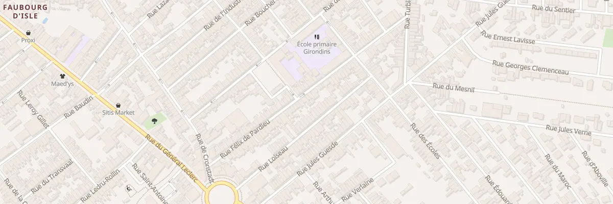 Plan du 62 Rue Félix de Pardieu à Saint-Quentin