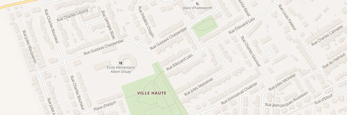Plan du 492 Rue Edouard Lalo à Bouchain