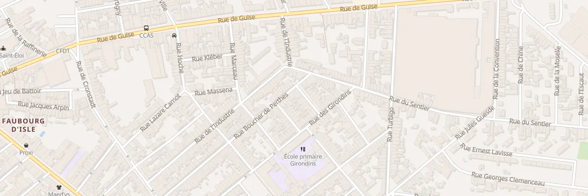 Plan du 84 Rue Boucher de Perthes à Saint-Quentin