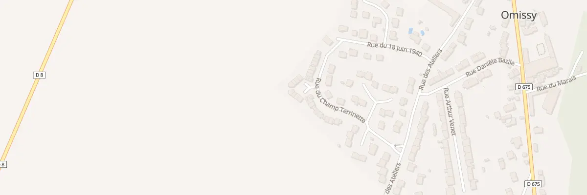 Plan du 17 Rue du Champ Terrinette à Omissy