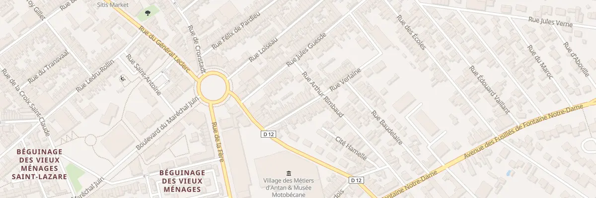 Plan du 21 Rue Verlaine à Saint-Quentin