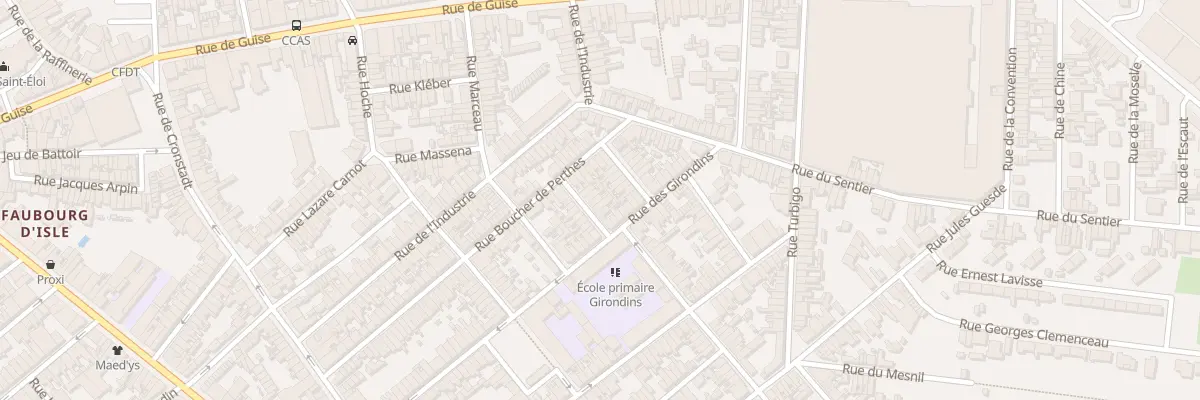 Plan du 5 Rue Magenta à Saint-Quentin