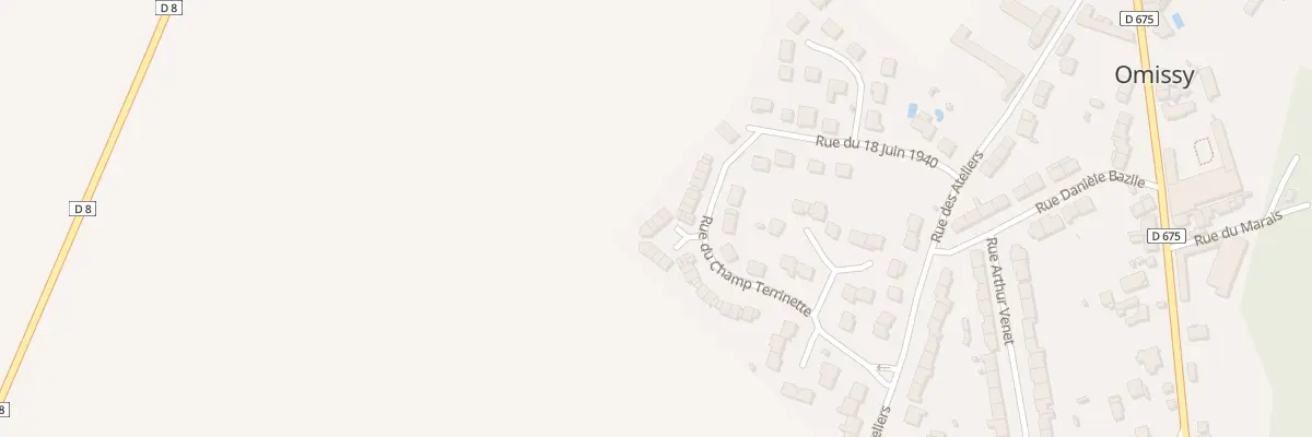 Plan du 27 Rue du Champ Terrinette à Omissy
