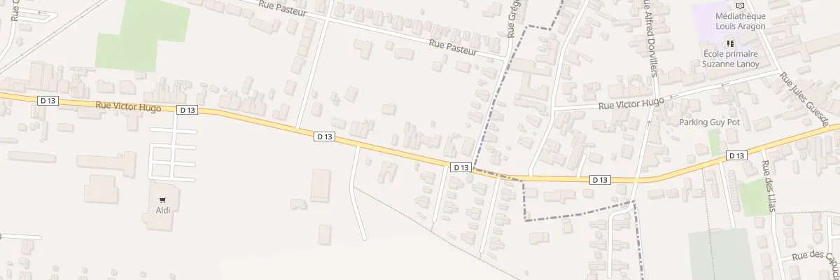 Plan du 65A Rue Victor Hugo à Fenain