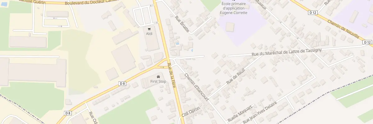 Plan du 1 Che d’Itancourt à Saint-Quentin