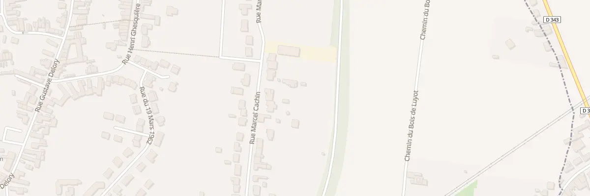 Plan du 54B Rue Marcel Cachin à Fenain