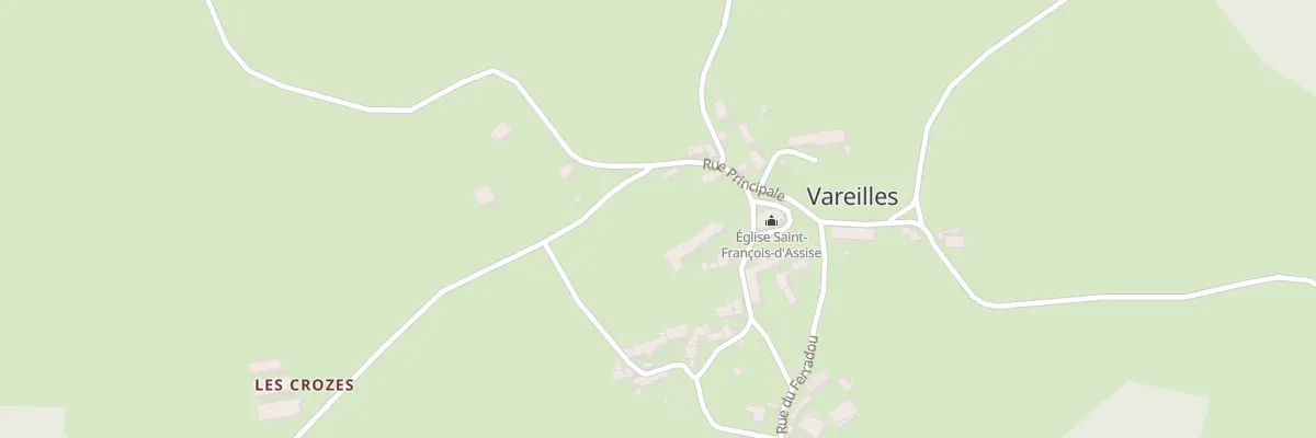 Plan du 5057 Vareilles à Saint-Pierre-le-Vieux