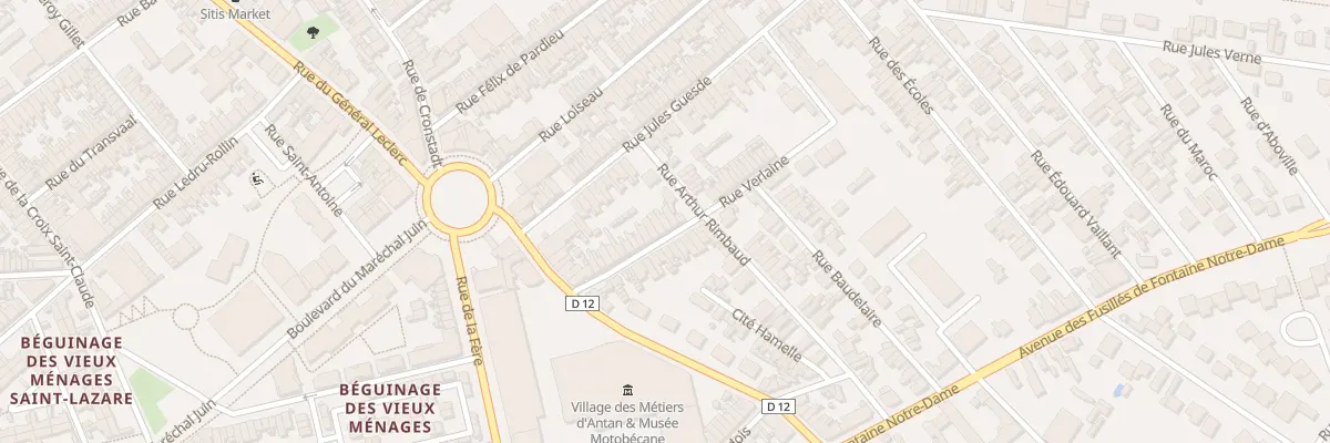 Plan du 25 Rue Verlaine à Saint-Quentin