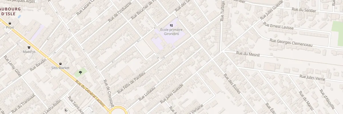 Plan du 68 Rue Félix de Pardieu à Saint-Quentin