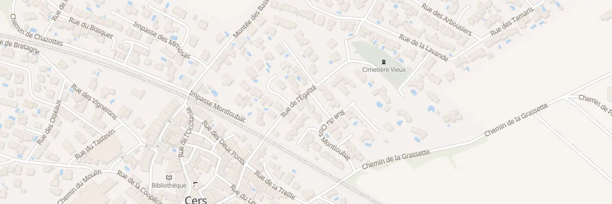 Plan du 9 Rue des Micocouliers à Cers