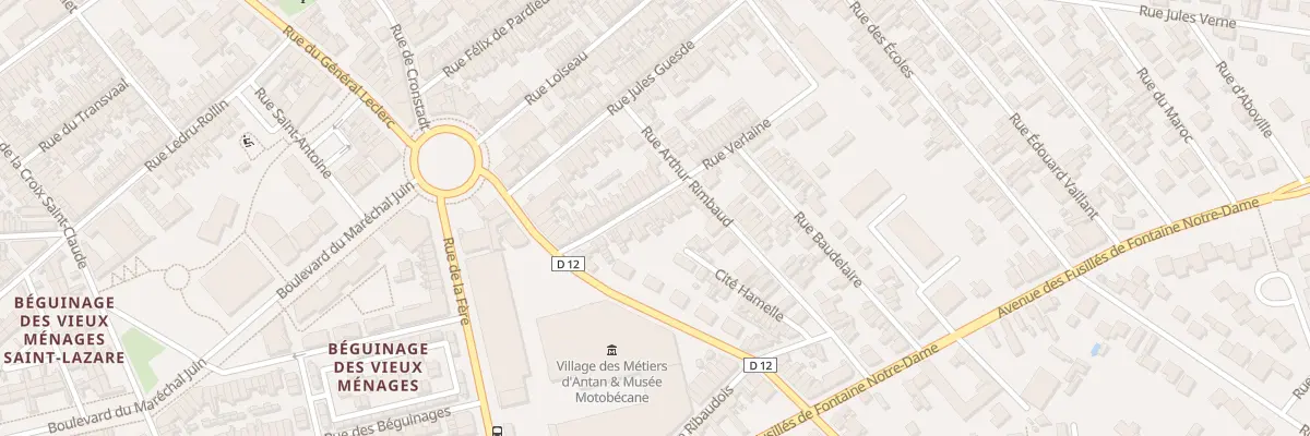 Plan du 16 Rue Verlaine à Saint-Quentin