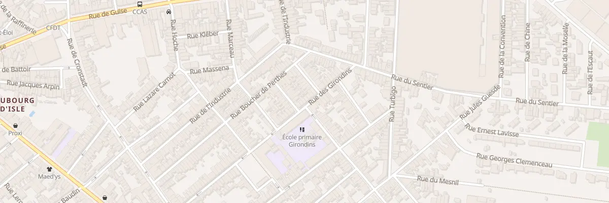 Plan du 63 Rue des Girondins à Saint-Quentin