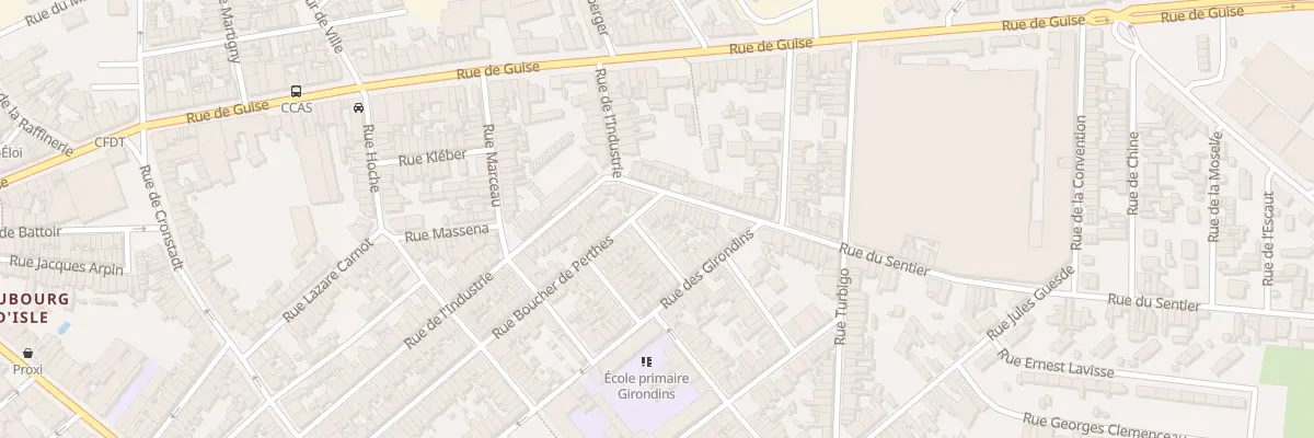 Plan du 94 Rue Boucher de Perthes à Saint-Quentin