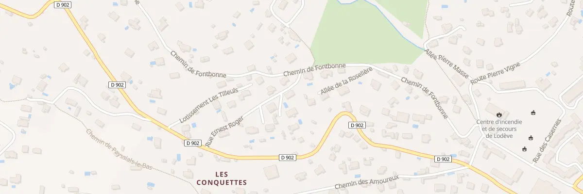 Plan du 184 Rue Ernest Roger à Lodève