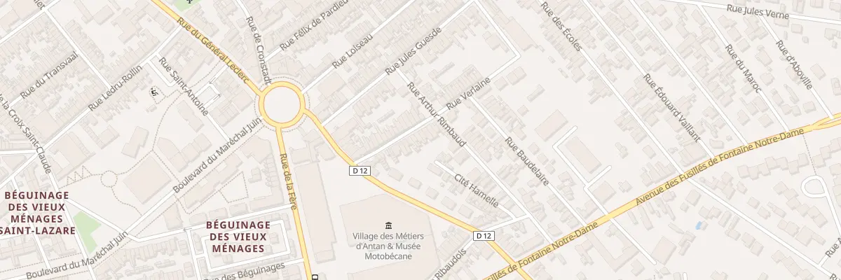 Plan du 18 Rue Verlaine à Saint-Quentin