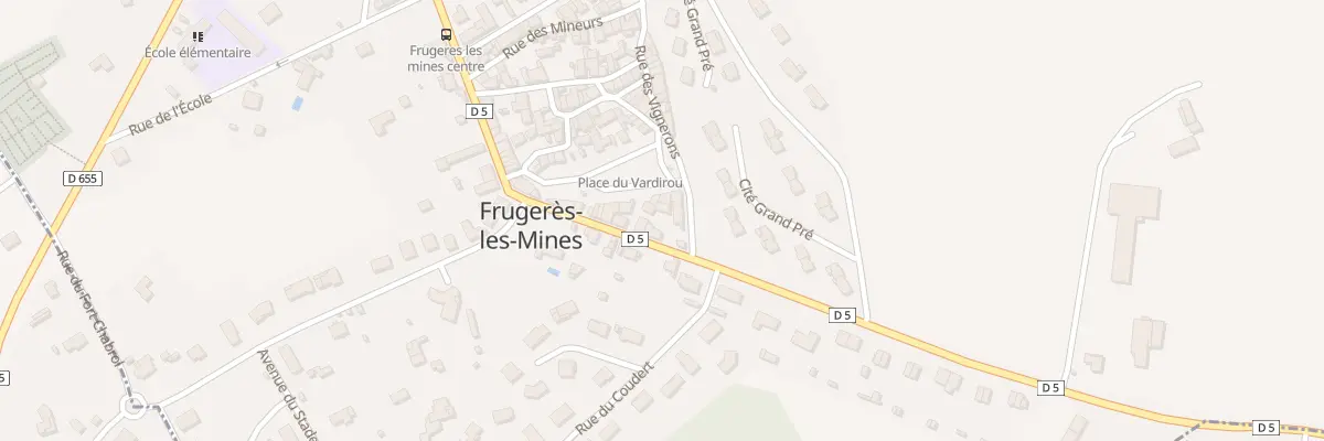 Plan du 8 Rue du Vingt Mai 1952 à Frugerès-les-Mines