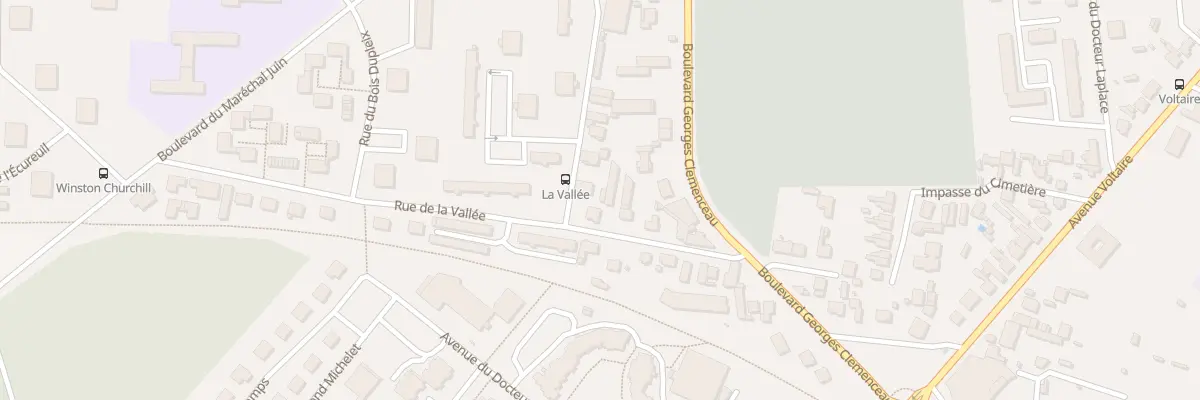 Plan du 10 Rue de la Vallee à Soissons
