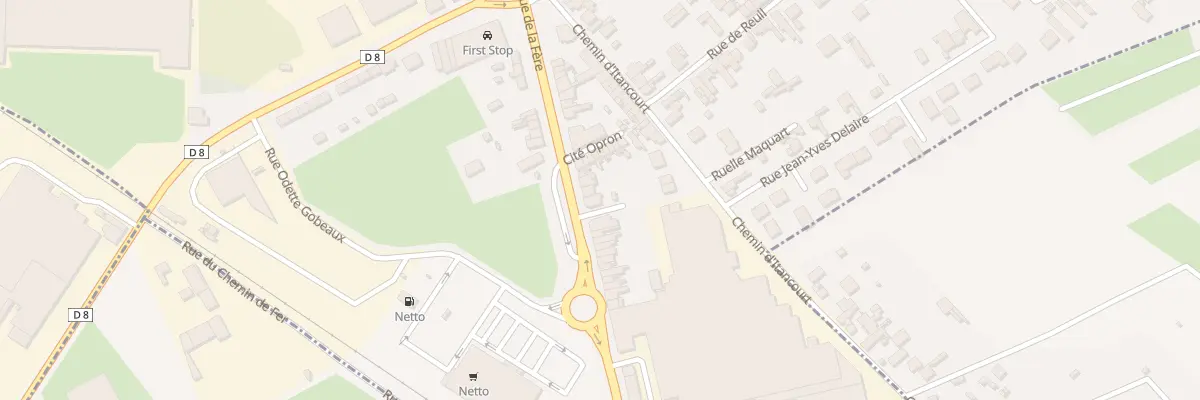 Plan du 61B Rue de la Fère à Saint-Quentin