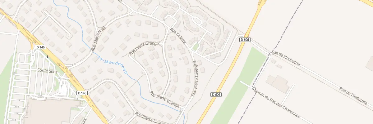 Plan du 33 Rue Pierre Lavergne à Sens