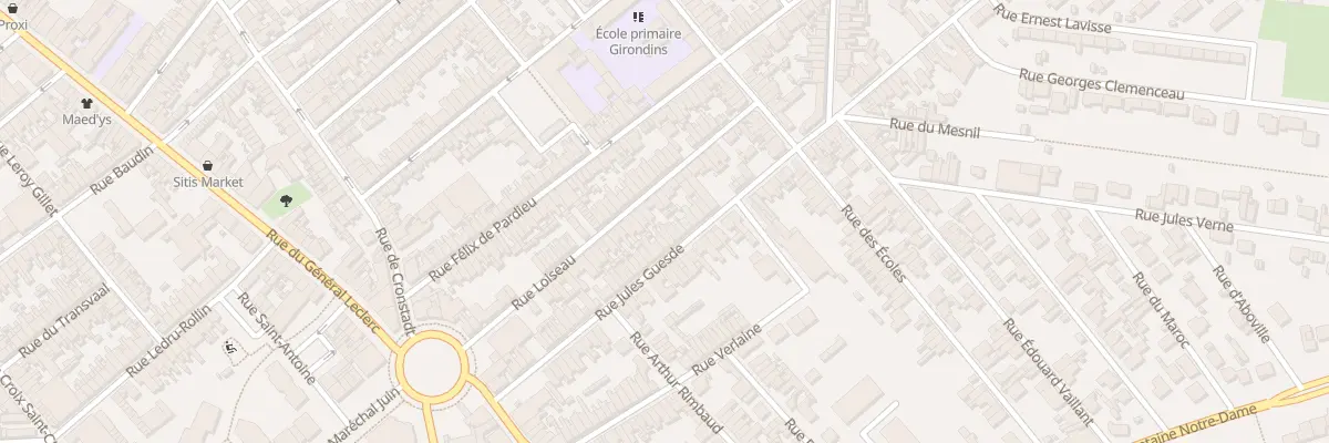 Plan du 61 Rue Jules Guesde à Saint-Quentin